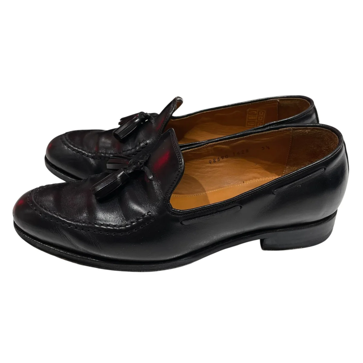 98690 BLACK CALFローファー98690 1428 - Image 3