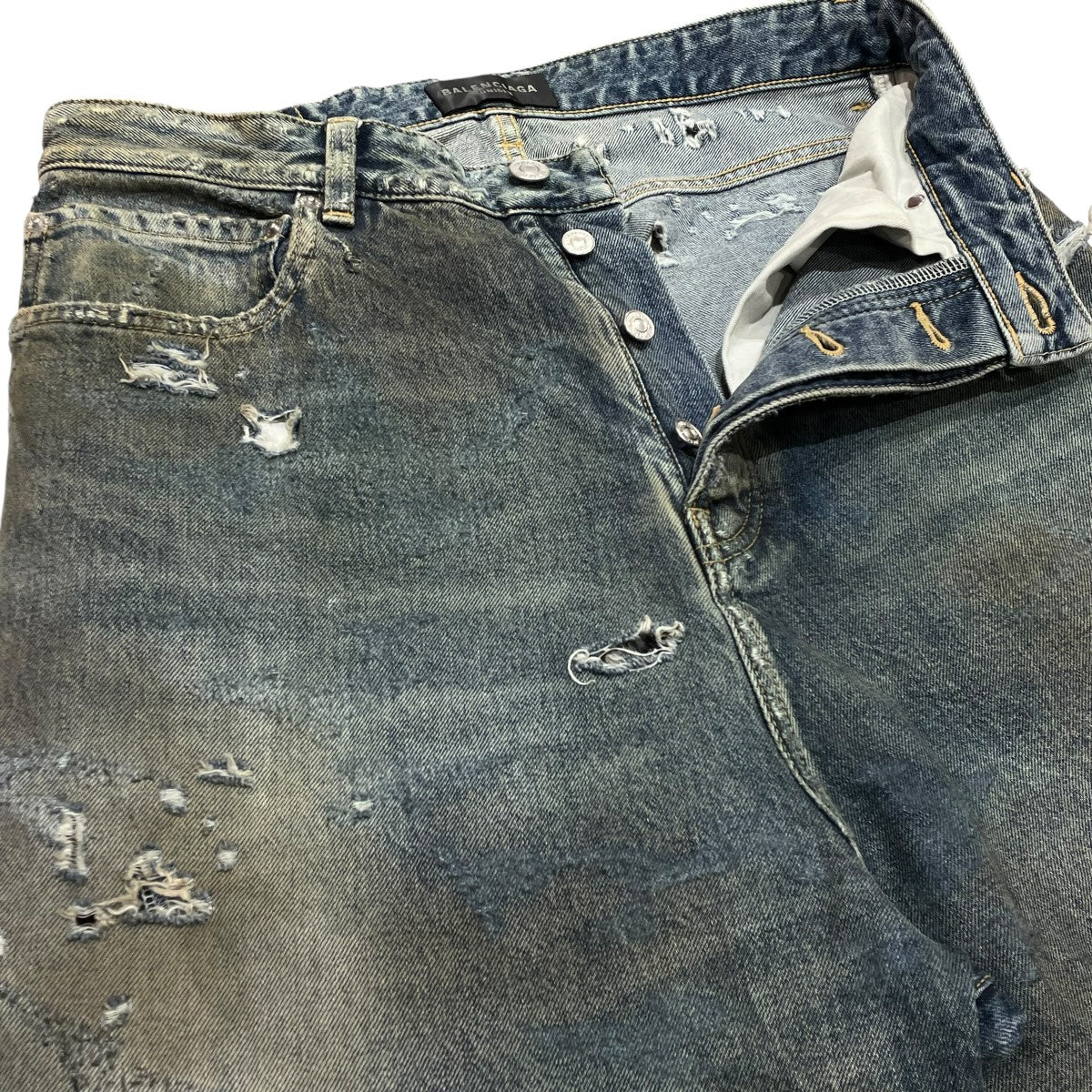 23SS Super Destroyed Baggyダメージデニムパンツ - Image 3