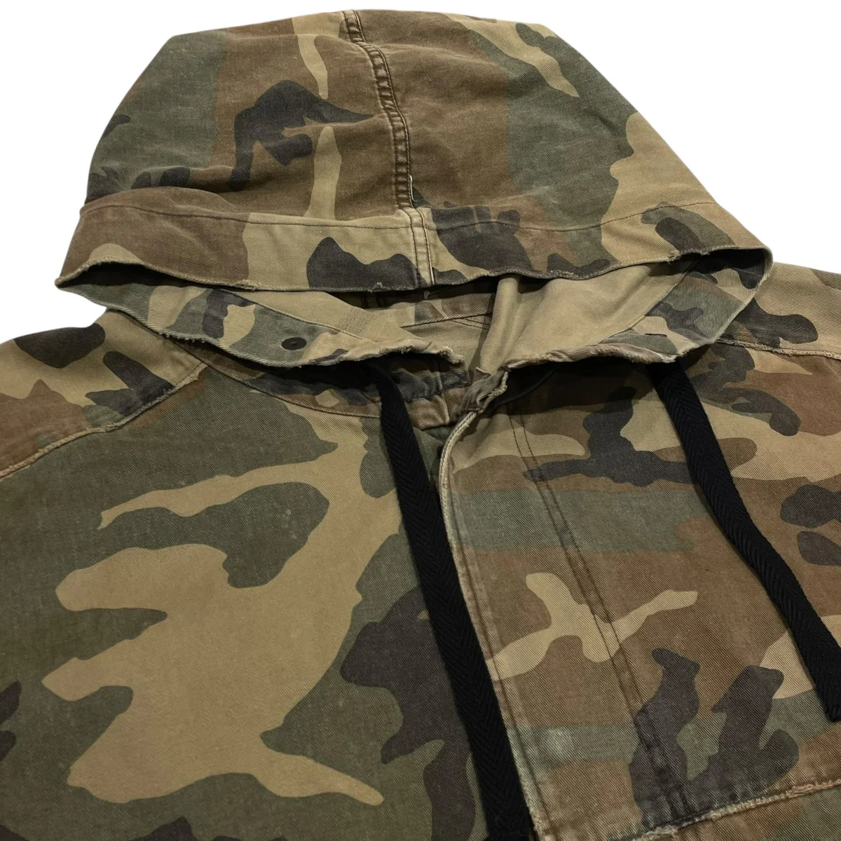 CAMO HOODIE JACKETダメージ加工フーディジャケットANC SH47 A - Image 3