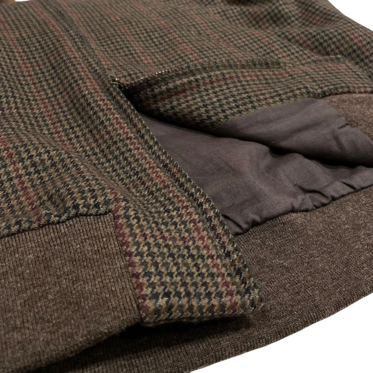 Classic Houndstooth Harrington JacketジップブルゾンBHS24F027Hdt - Image 5