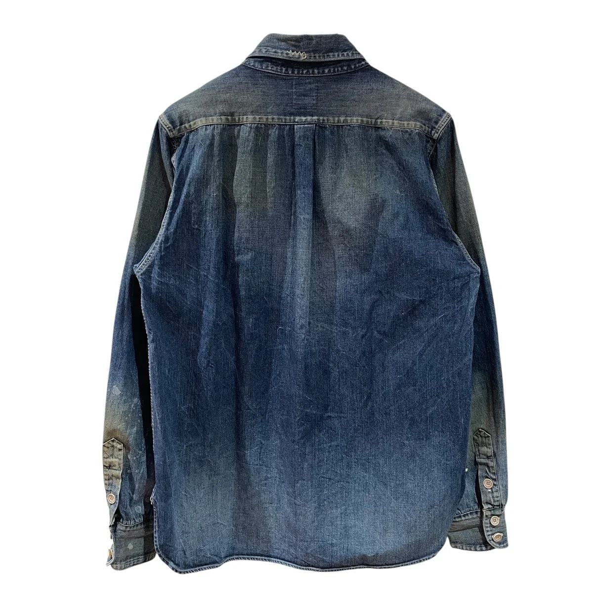 ALPHA P．O． SHIRT L S DRYDENIMデニムシャツ0118205007003 - Image 2