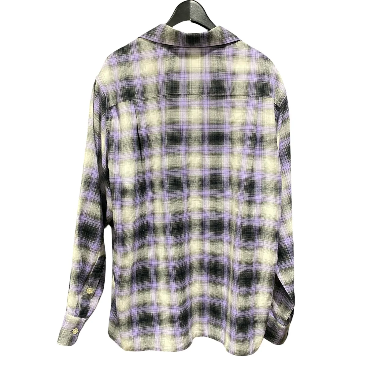 OMBRE CHECK OPEN COLLAR SHIRT - Image 2