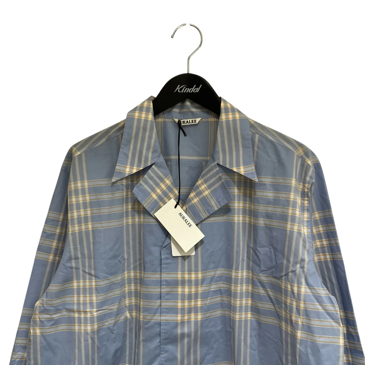 25SSWASHED FINX TYPEWRITER CHECK P O SHIRT長袖シャツA25SS02TC - Image 3