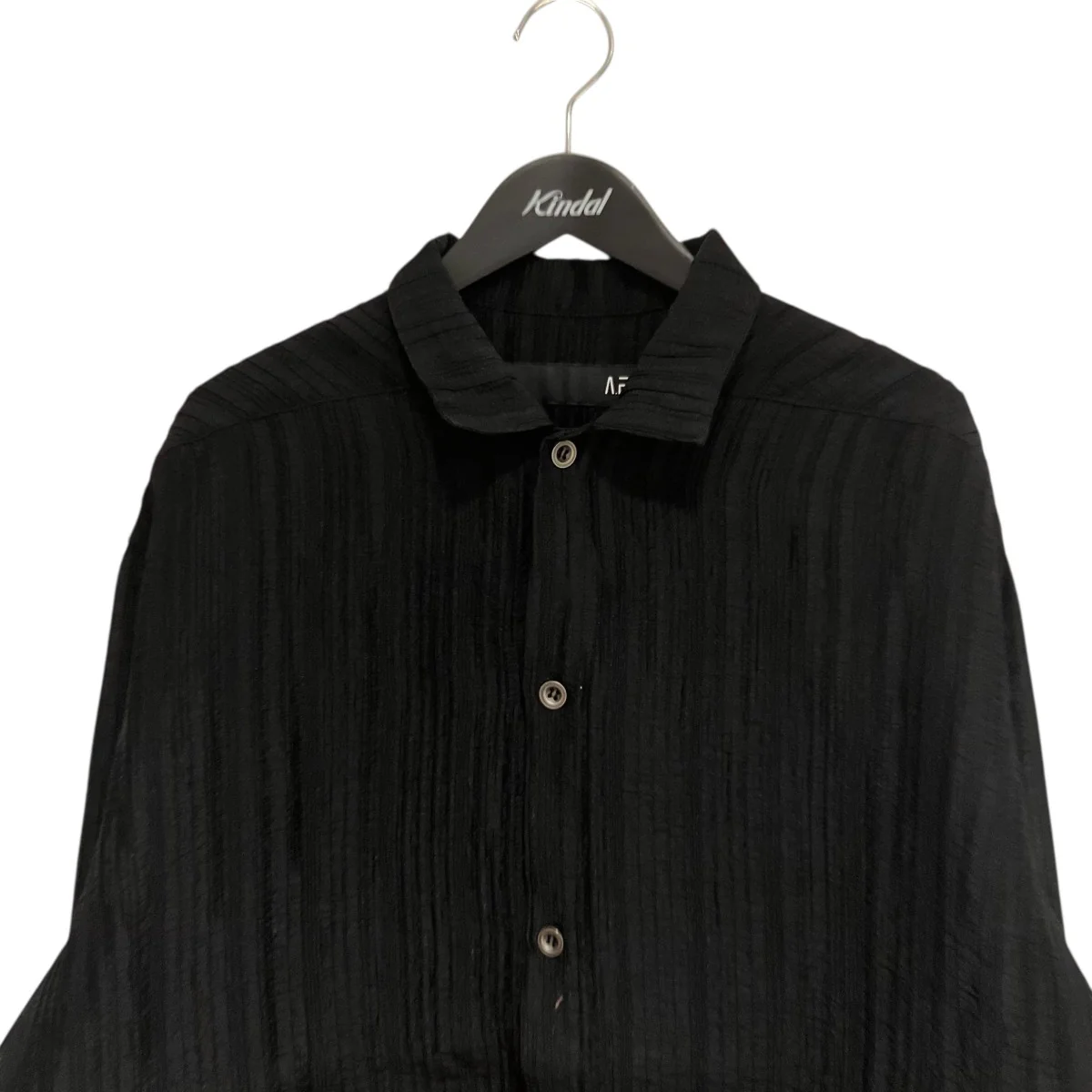Sheer Yoryu ShirtsBlack長袖シャツ - Image 3