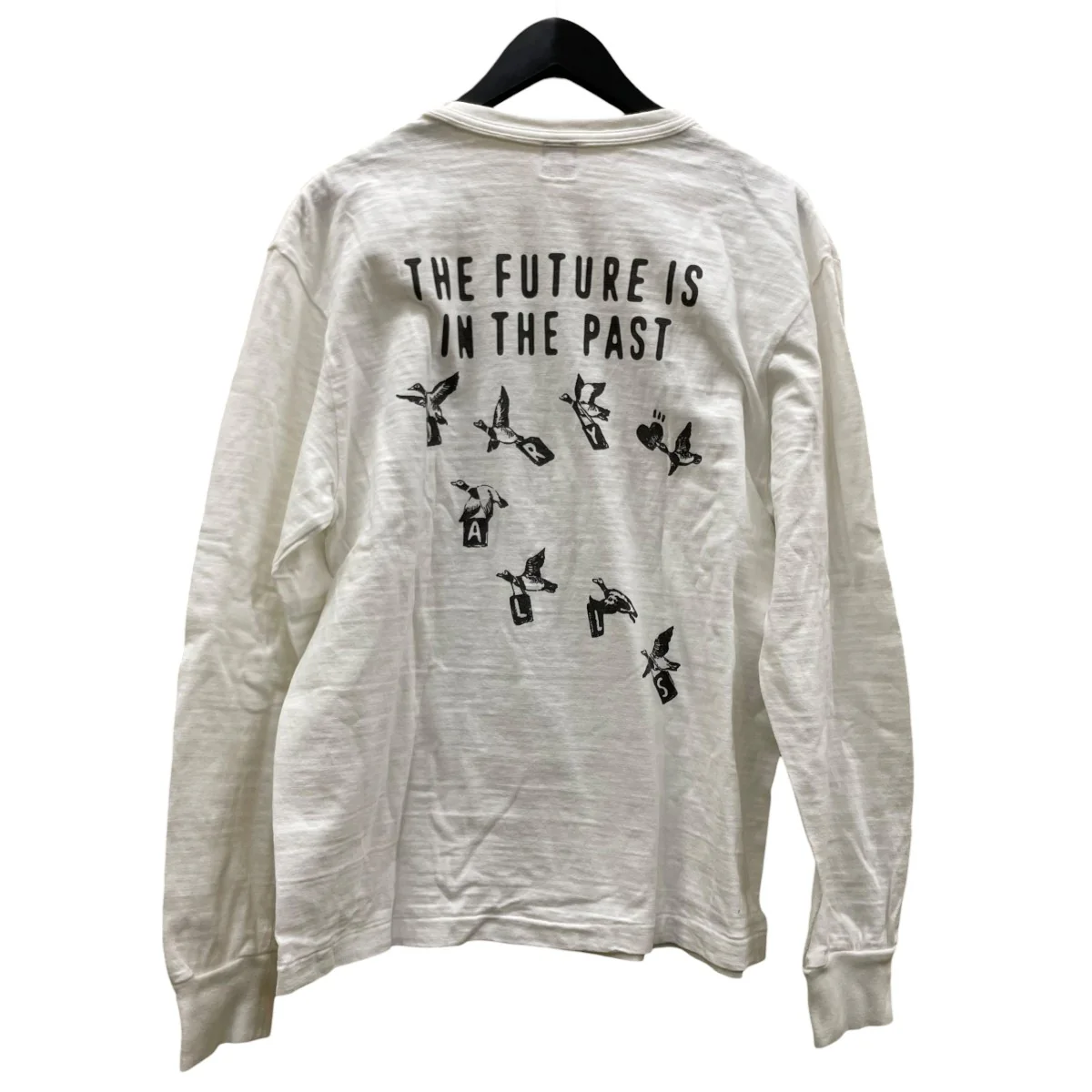 THE FUTURE IS IN THE PASTロゴ プリント 長袖Tシャツ ロングスリーブカットソー - Image 2