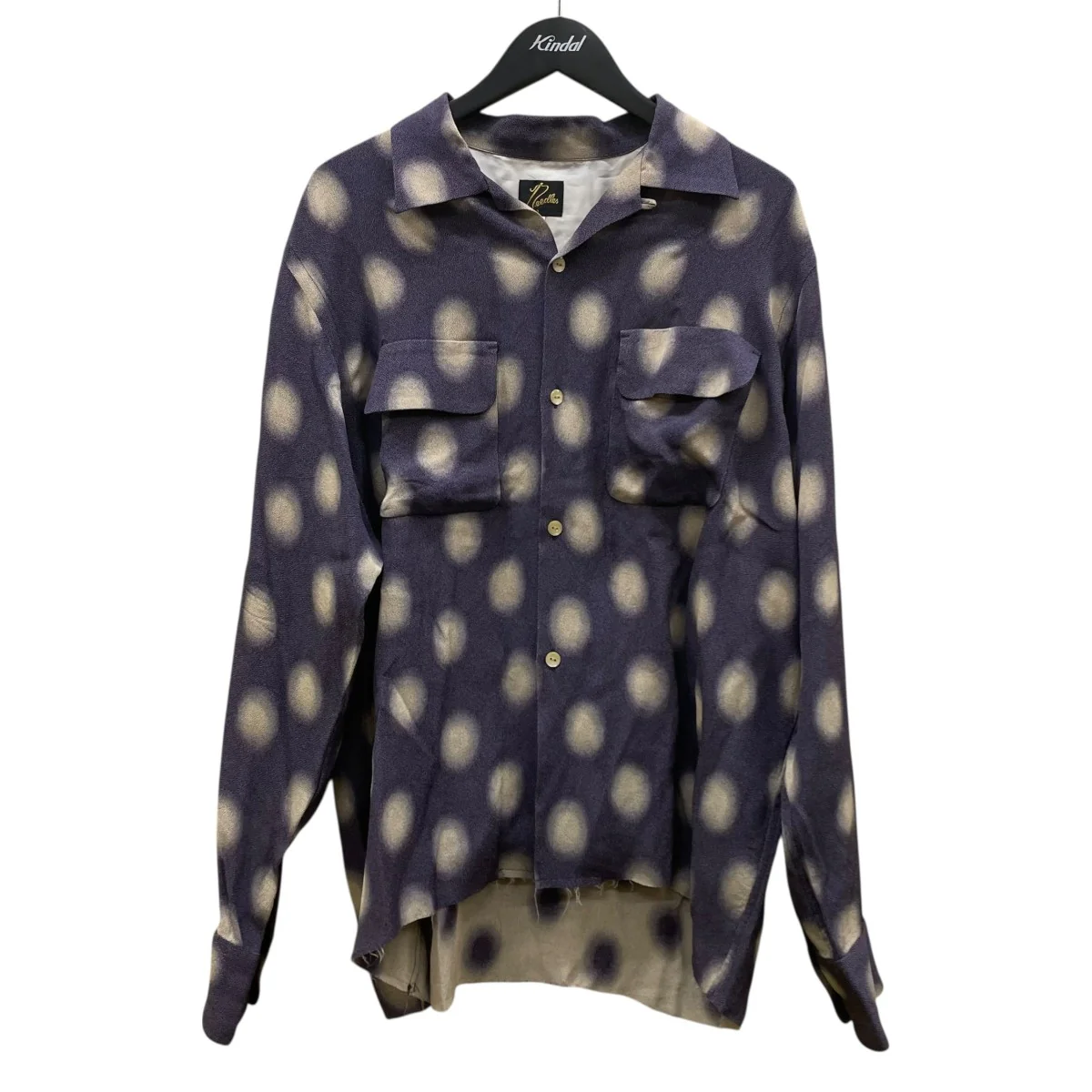 Cut-Off Bottom Classic Shirtカットオフボトムクラシックシャツ ポルカドット 長袖シャツGL092