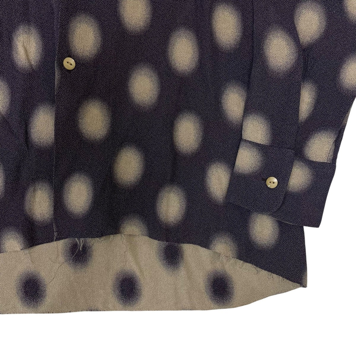 Cut-Off Bottom Classic Shirtカットオフボトムクラシックシャツ ポルカドット 長袖シャツGL092 - Image 4