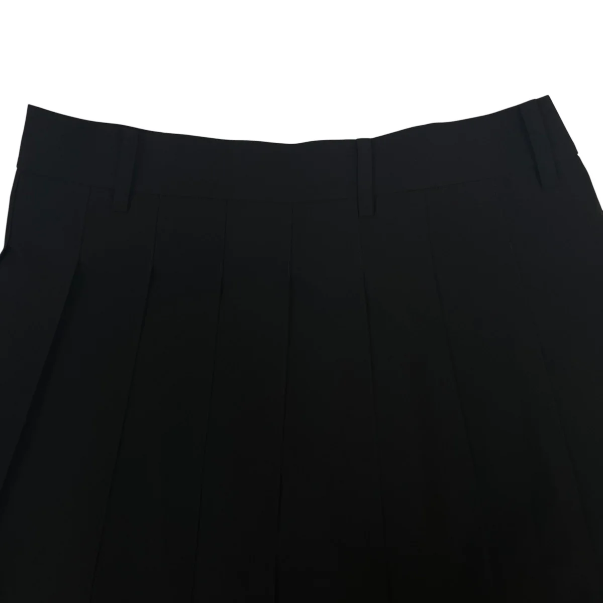 BLACK PLEATED MIDI SKIRT プリーツミディスカート膝下丈スカートFUS19SK01B - Image 3