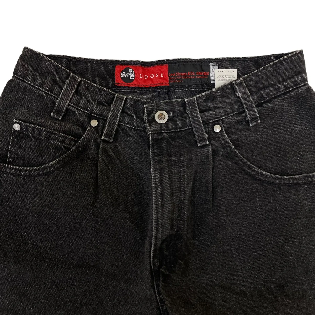SilverTab Loose銀タグ デニム ハーフパンツ - Image 3