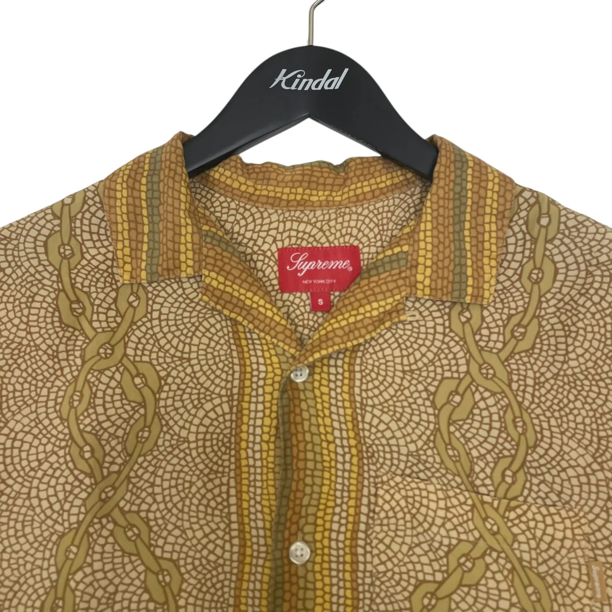 MOSAIC SILK S S SHIRTオープンカラーシャツ - Image 3