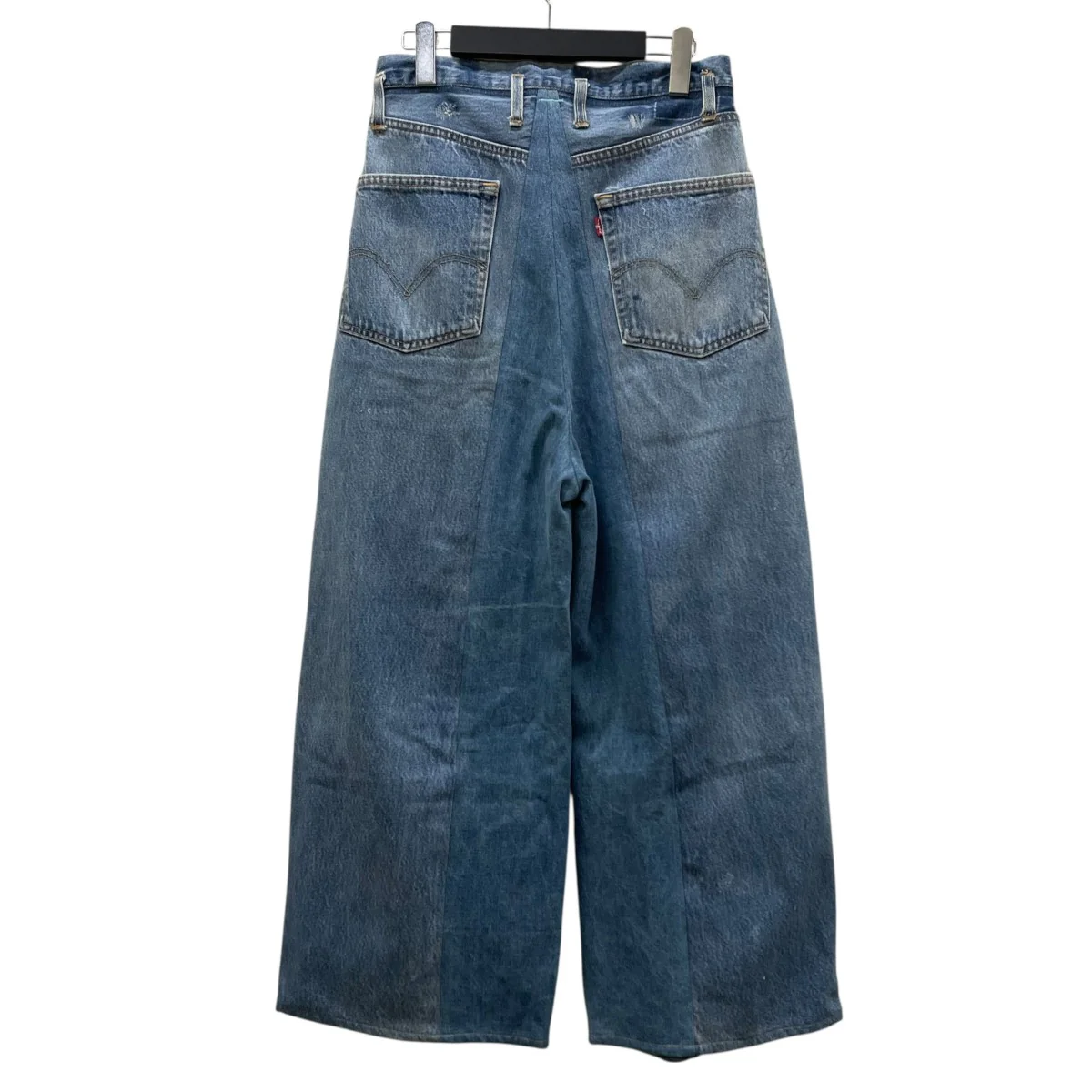 RE BAGGYデニムパンツ ワイドパンツ 切替 パネルデニム2501SK139 - Image 2
