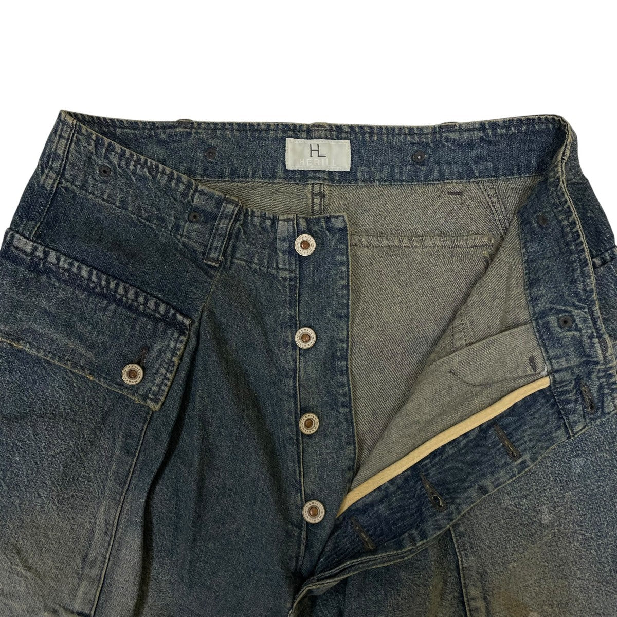 Nepdenim M44 Trousersワイドデニムパンツ カーゴパンツ23-030-HL-8080-1 - Image 4