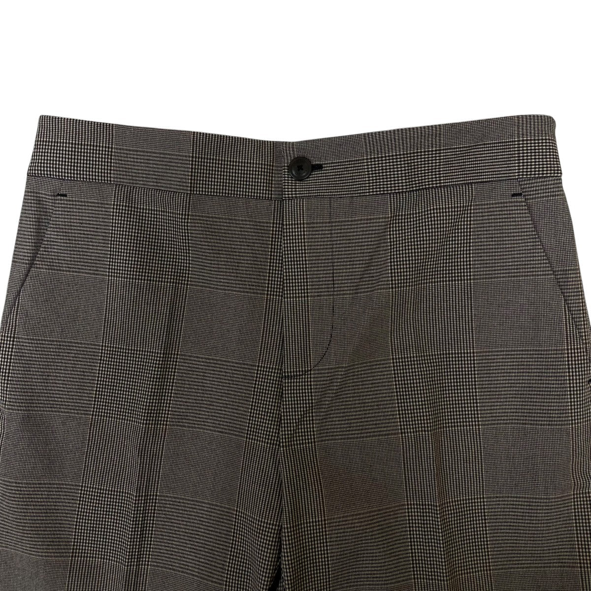 Glen plaid cigarette trousersグレンチェック柄 ストレートパンツ222TP250J - Image 3