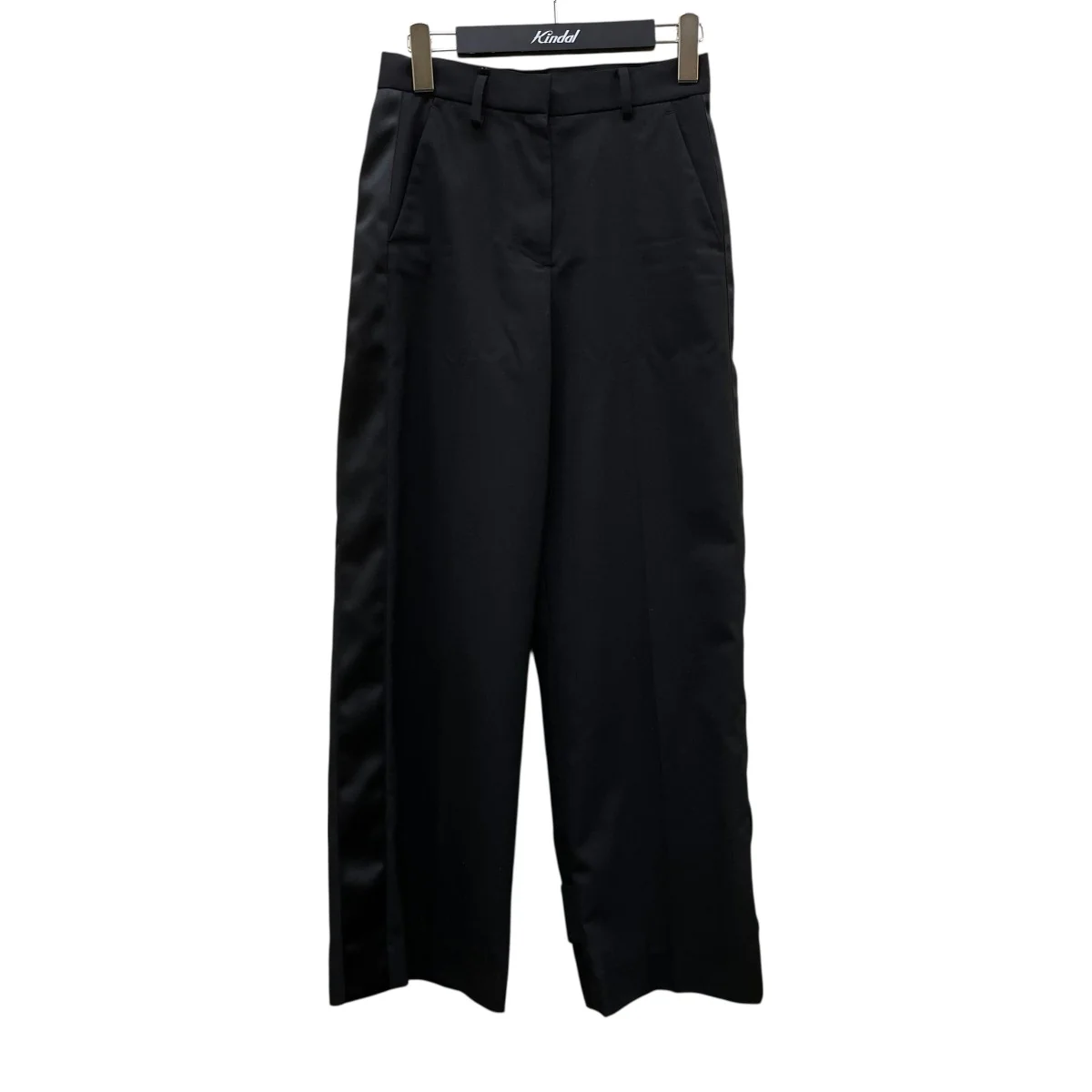 サイドラインスーチングワイドスラックスパンツヘムストラップ パンツ スラックス22-05905