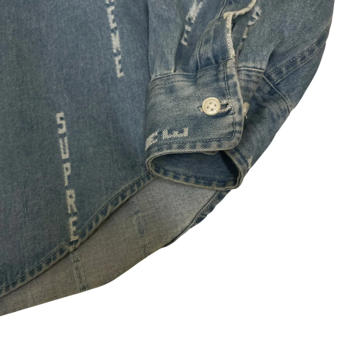 LOGO STRIPE JAGUARD DENIM SHIRTデニムシャツ - Image 4