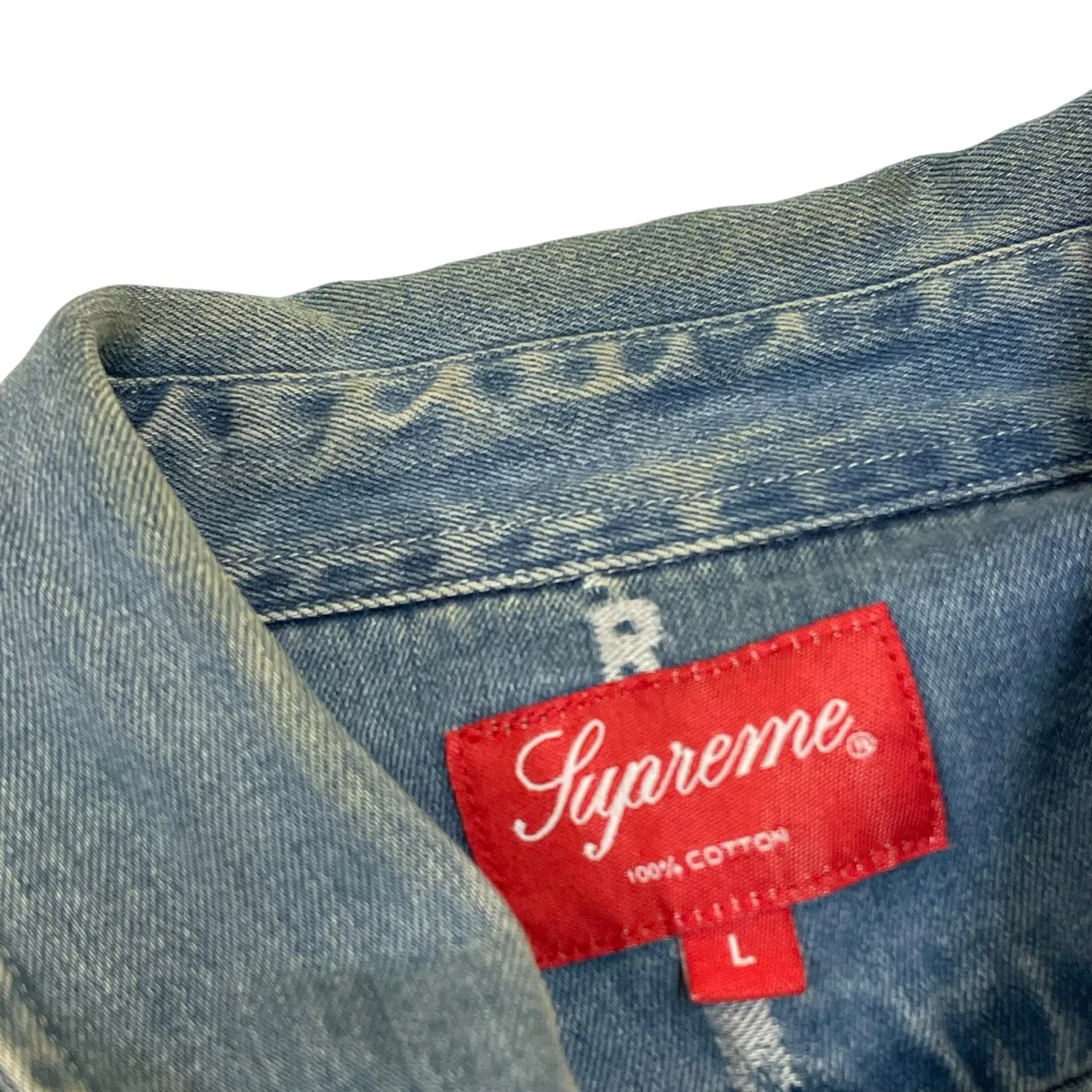 LOGO STRIPE JAGUARD DENIM SHIRTデニムシャツ - Image 8