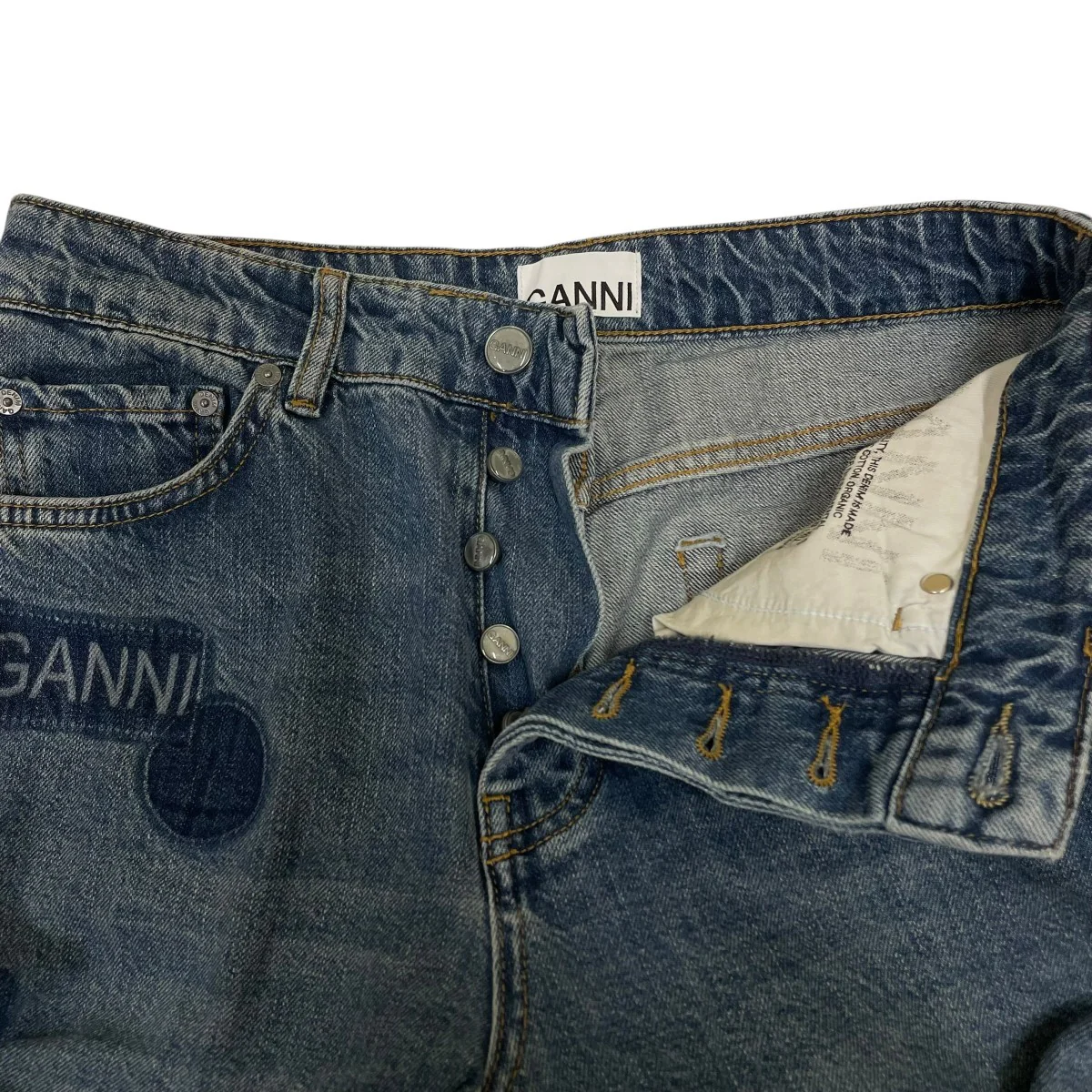 patch denim izeyデニムパンツJ1361 - Image 4