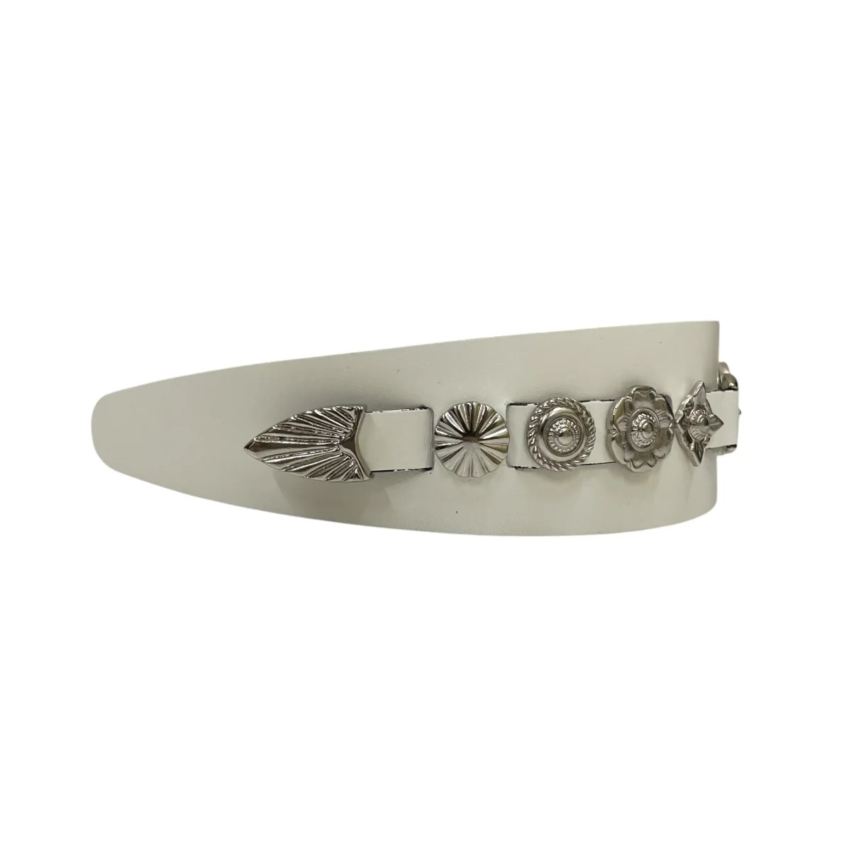LEATHER HEADBANDメタルパーツ カチューシャTZ242 AA92 - Image 3