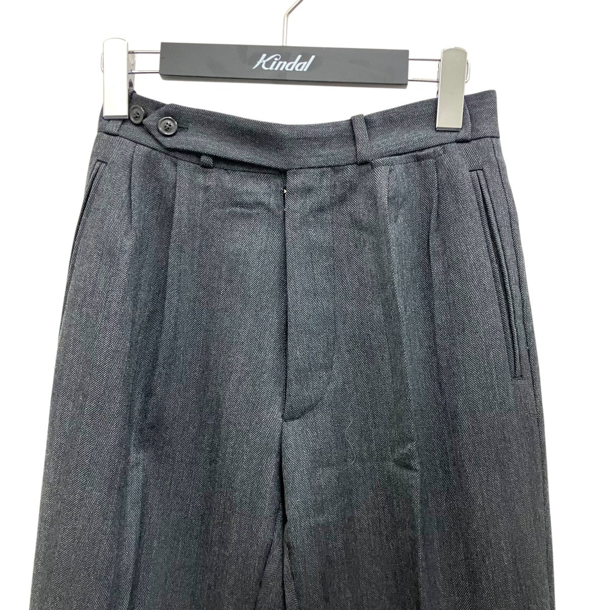 22AWウールヘリンボーン2タックスラックスS50KA0613 - Image 3