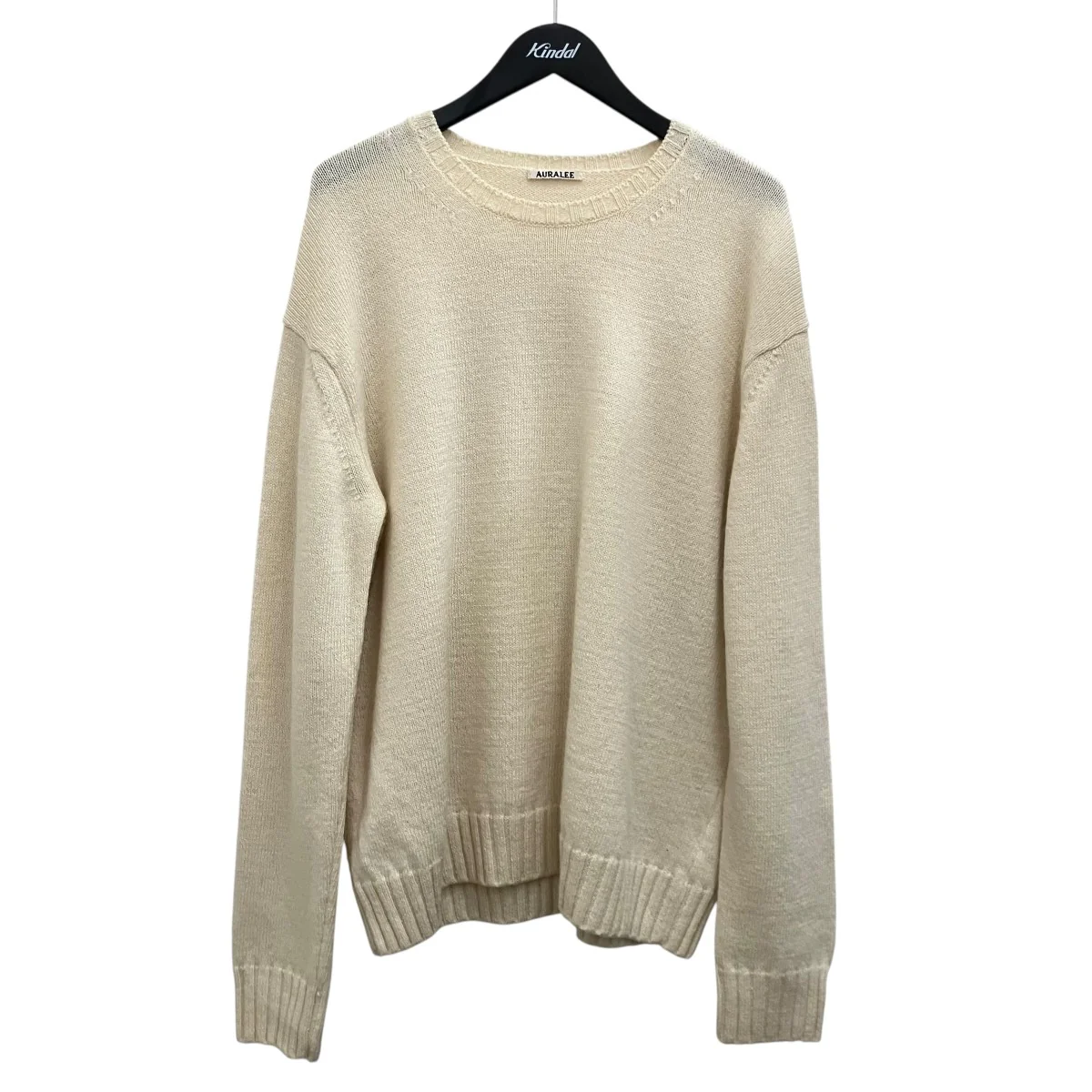 【UNEVEN WOOL CORD KNIT】クルーネックニット