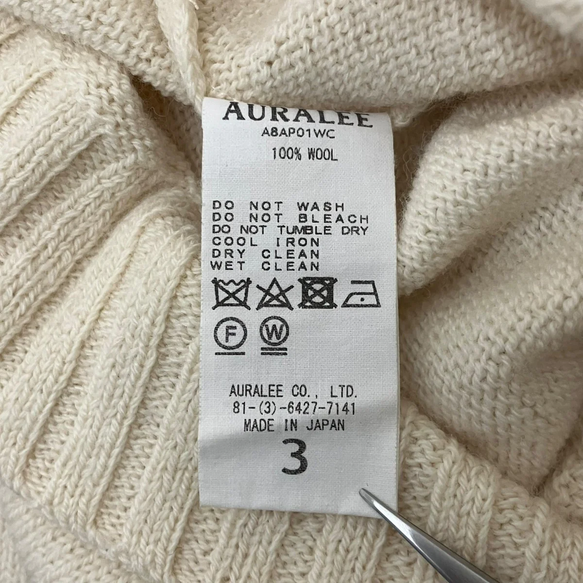 【UNEVEN WOOL CORD KNIT】クルーネックニット - Image 10