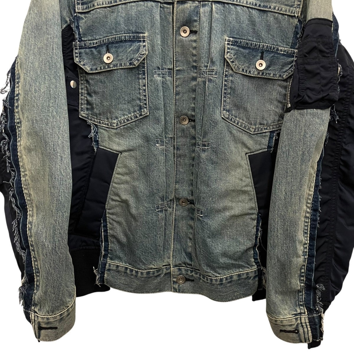 【DENIM MA-1 JACKET】MA-1ドッキングデニムジャケットSCM-022 - Image 4