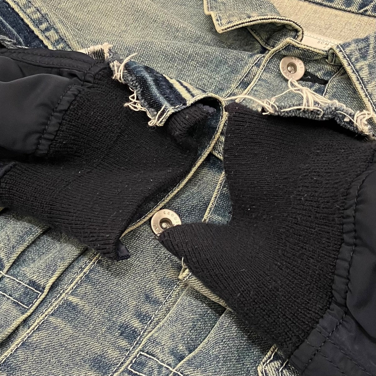 【DENIM MA-1 JACKET】MA-1ドッキングデニムジャケットSCM-022 - Image 6