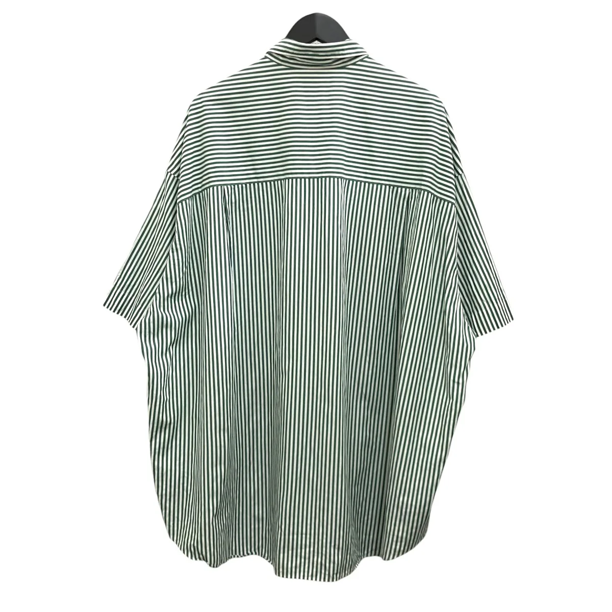 【Broad S S Oversized Regular Collar Shirt 】ストライプ半袖シャツGM241-50003STB - Image 2