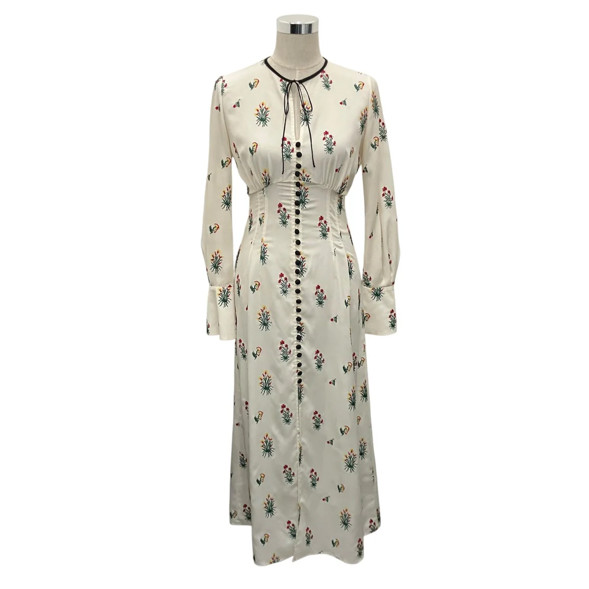 18SS【SILKCOTTON IーLINE DRESS】花刺繍ワンピースMM18SS-DR048 - Image 2