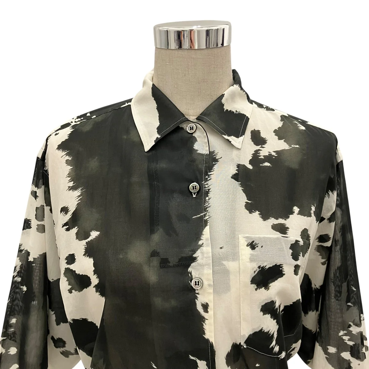 【COW ONE-PIECE COLLAR BLOUSE】コットンブラウス241WT-SH01 - Image 4