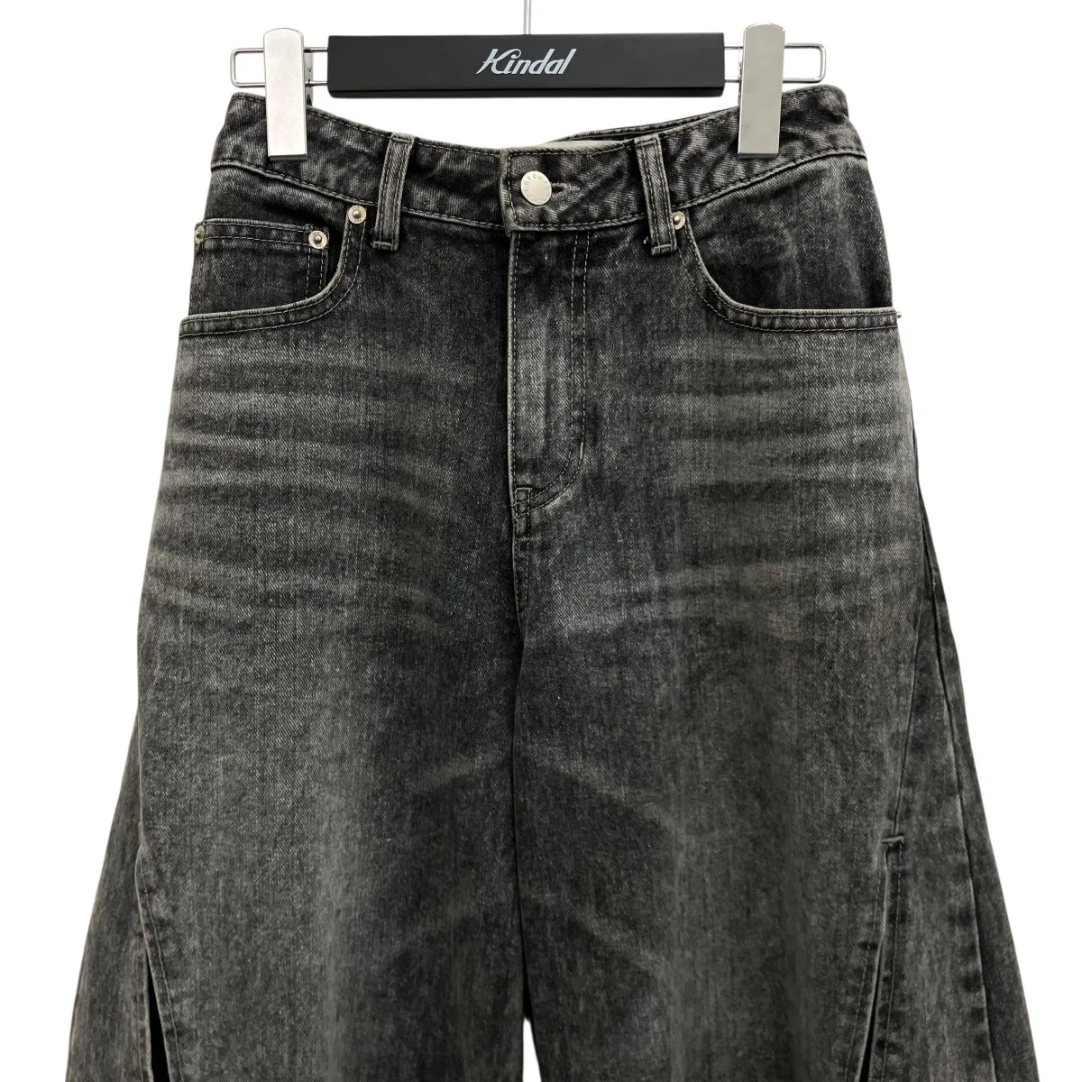 【CUT-OUT WIDE JEANS】カットアウトワイドデニムパンツS24DB7081GY - Image 3