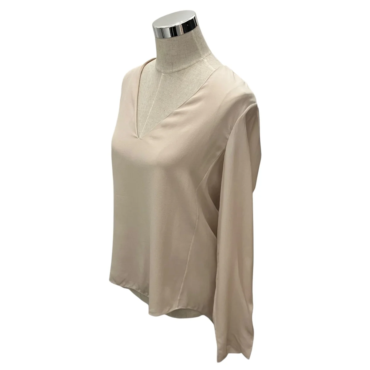 【Deep V Blouse】シルクブラウス15HHT59-15H004 - Image 3