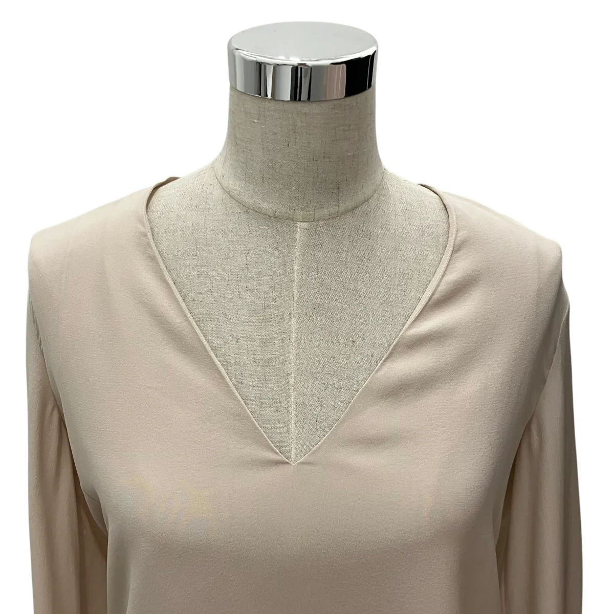 【Deep V Blouse】シルクブラウス15HHT59-15H004 - Image 4