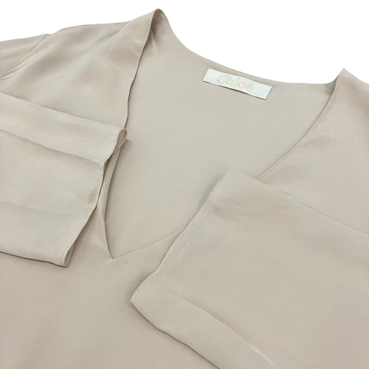 【Deep V Blouse】シルクブラウス15HHT59-15H004 - Image 6