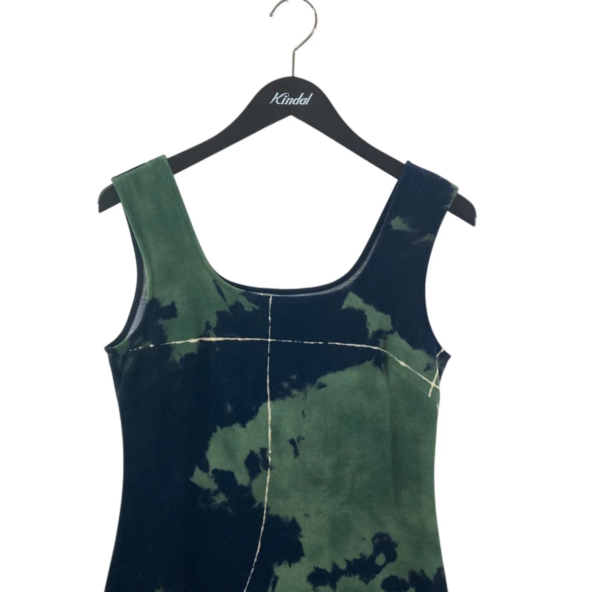 “Kintsugi” Velour Jersey Square Neck Sleeveless Dressノースリーブ・キャミソールワンピースMM24FW-JS071 - Image 2
